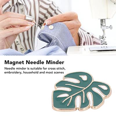 Magnetic Needle Minder 4pcs, Monstera Leaf Design Needle Minder