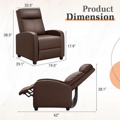 Vineego Massage Sofa Chair,Adjustable Fabric Recliner Home Theater