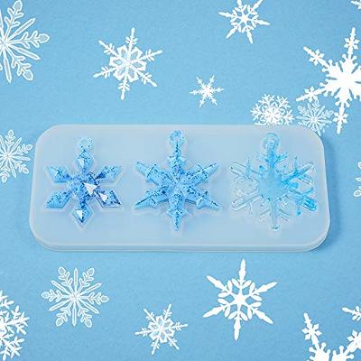 Snowflake Silicone Molds 3 Cavity Resin Molds 