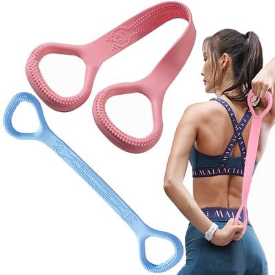 Stretch Set of 3– Posture Corrector, Yoga Stick Stretching Tool –  Stretching Ring – Stretch Strap with Carry Bag– Perfect for Yoga, Pilates  and