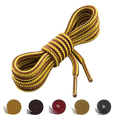  DELELE Flat PU Leather Laces: Waterproof Shoelaces for Sneakers  Boot 2 Pair White With Gold Aglet 31 inch : Clothing, Shoes & Jewelry