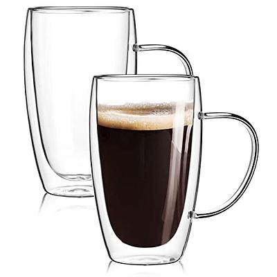 Double-Wall Glass Latte Coffee Mugs