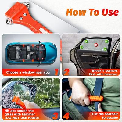 Car Safety Hammer Auto Emergency Glass Window Breaker Seat Belt Cutter Life- saving Emergency Escape Hammer Repair Rescue Tools