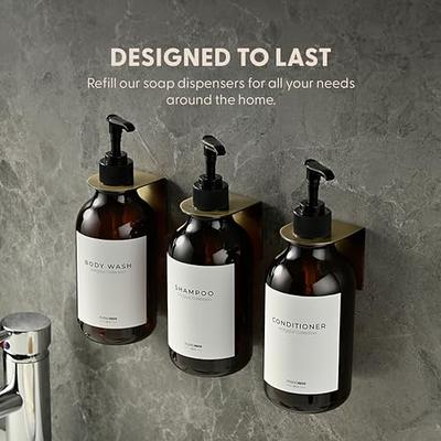 Shampoo and Conditioner Dispenser Shower Soap Dispenser Drill Free Shampoo Dispenser for Shower Wall Shampoo Holder for Shower Wall Shower Soap