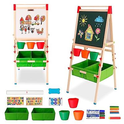 Maycoly Art Easel for Toddlers Whiteboard & Chalkboard Height Adjustable  Standing Art Easel for Boys Girls Portable for Kids - Yahoo Shopping