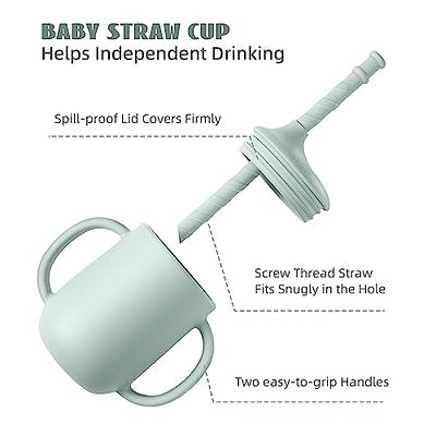 Baby Feeding Supplies - Led Weaning Silicone Baby Feeding Set, Toddler  Plates with Suction, Straw Sippy Cups