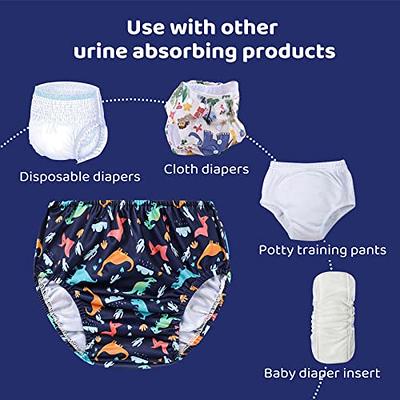 8 Pack Plastic Underwear Plastic Diaper Covers for Babies Toddlers  Waterproof Training Pants for Boys Girls Potty Training (White, Large)
