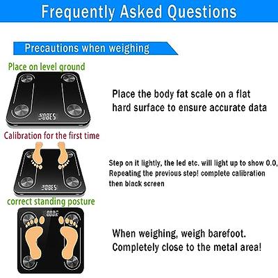 Scales for Body Weight and Fat, Lescale Large Display Weight Scale, High  Accurate Body Fat Scale Digital Bluetooth Bathroom Scale for BMI Heart  Rate, 15 Body Composition Analyzer Sync, White - Yahoo Shopping