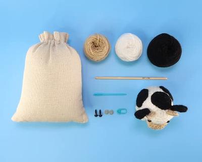 Beginner Cow Crochet Kit - Easy Crochet Starter Kit - Crochet Animals Kit -  Amigurumi Kit - Crochet Gift - Animal Crochet Store - Yahoo Shopping