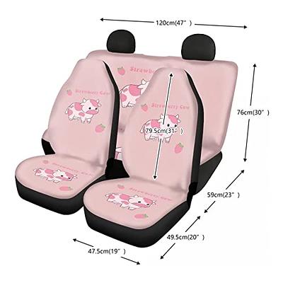 Seat Cushion Car Front Seat Cushion, Soft Warm Faux Rabbit Winter Auto Seat  Cover, Plush Vehicle Seat Protector Pad with NonSlip Backing, Car