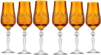 Joyjolt Windsor Crystal - 4.3 Oz- Set Of 2 Champagne Flutes