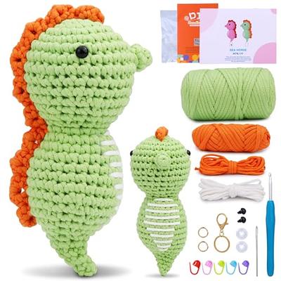 UzecPk Crochet Kit for Beginners, Cotton-Nylon Blend Yarn Crochet