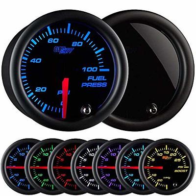 Inside Outside Auto Thermometer Gauge Dual Display for Any Semi, Pickup  Truck or Car - Bezel: Chrome - LED Color: Blue