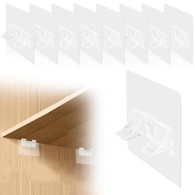 Shelf brackets, Self-adhesive wall shelf clips