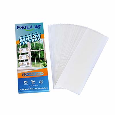 30Pcs Window Fly Traps Indoor, Fly Paper Sticky Strips, Fruit Fly Traps for  Kitchen, House Fly