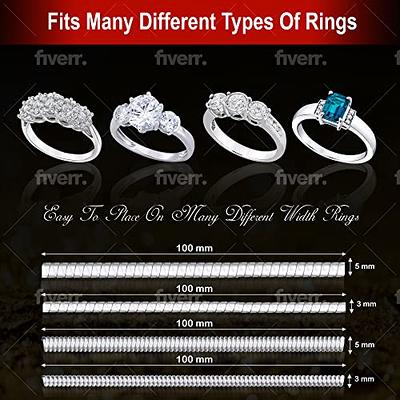 Ring Adjuster for Loose Rings, Ring Size Adjuster 3mm for Men and