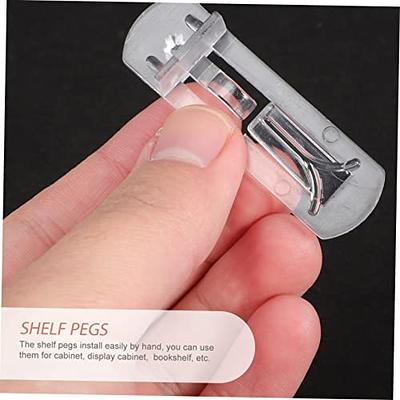 AccEncyc 12 Pcs Punch Free Shelf Support Pegs Self Adhesive Shelves Clips  Shelf Pegs for Shelves No Drill Shelf Bracket Holders Pin for Kitchen