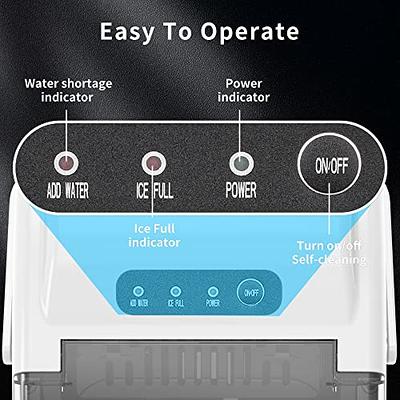 COWSAR Portable Ice Makers Countertop 6 Mins/9 Pcs Bullet