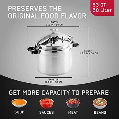 Extra Large Pressure Cooker Thick Commercial Stainless Steel