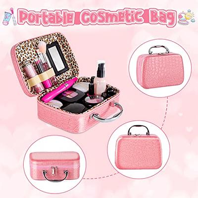 Pretend Makeup Kit for Toddlers Girls, Kids Pretend Play Makeup Set for  Little Girls, Fake Toy