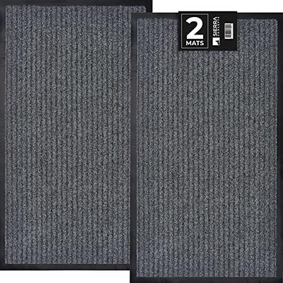 2 Pack Front Door Mats Outdoor Entrance 30x18, Heavy Duty Outdoor