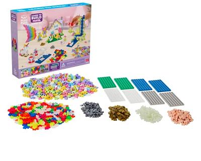 PLUS PLUS BIG - Open Play Set - 600 Piece in Storage Tub- Basic Color Mix,  Construction Building Stem Toy, Interlocking Large Puzzle Blocks for  Toddlers and Preschool 