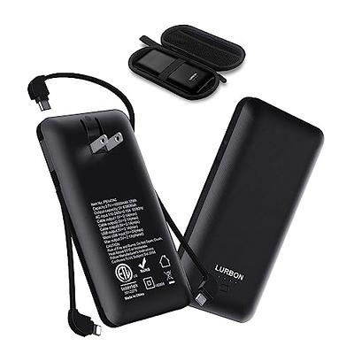 Portable Charger Power Bank 10000mAh【2 Pack】Ultra Slim Portable Phone  Charger with USB C Input & 2 Output Backup Charging External Battery Pack