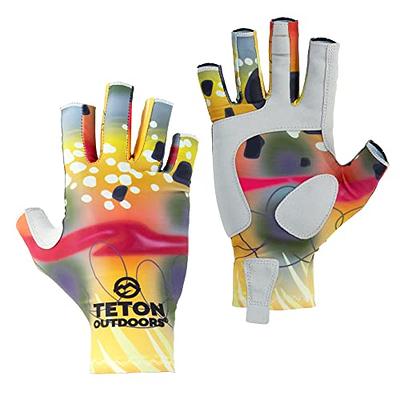 Teton Outdoors Trout Series Quick Dry SPF50+ Performance Sun Gloves for Men  & Women Perfect for Fishing, Kayaking, Boating, Fly Fishing Great Patterns  (Golden Trout, SM/MED) - Yahoo Shopping