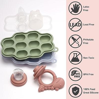 Baby Breastmilk Popsicle Molds with Baby Fruit Feeder Pacifier - btrfe Baby  Silicone Nibble Freezer Tray Food Storage Containers for Toddler Teething &  Infant Self Feeding, Blue - Yahoo Shopping