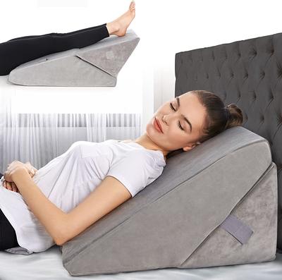 Avana Contoured Bed Wedge Memory Foam Support Pillow with Cooling