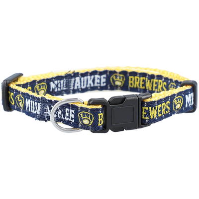 Pets First MLB Milwaukee Brewers Dogs and Cats Collar - Heavy-Duty, Durable  & Adjustable - Large