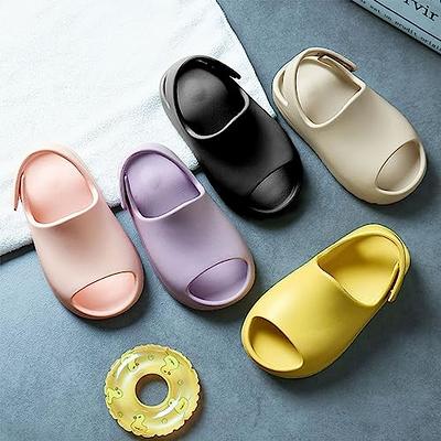 Menore Cloud Slides for Kids Shower Beach Slippers Boys Girls Bathroom Thick Sole Pillow Slippers Summer Non-Slip Pool Sandals