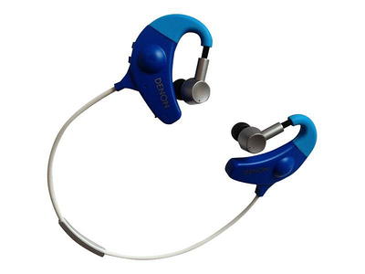 JVC HA-EB75-A Sports Ear Adjustable Clip Headphones, Blue