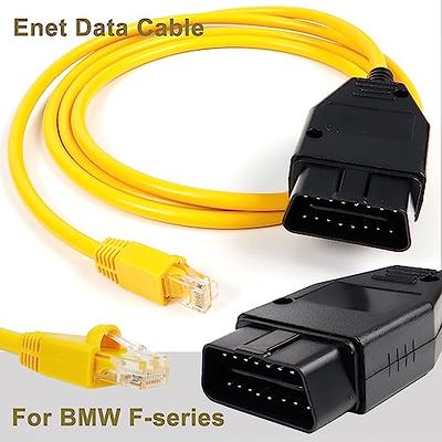 ENET ESYS 2M Ethernet to OBD Interface Engine Diagnostic Tool Cable for BMW F  Series i-sta Enet Cable to USB Coding Cable Rj45 to OBD2 Bootmod3  Bimmercode Programming and Brushing Hidden Data 