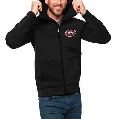 San Francisco 49ers Antigua Links Full-Zip Golf Jacket - Black