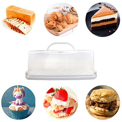 Tiawudi 2 Pack Bread Box, Plastic Bread Container, Large Sandwich Holder,  Bread Storage Container for Kitchen Counter, Bread Keeper with Airtight  Lid