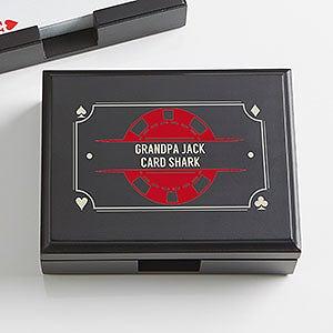 SeptCity Card Holders for Playing Cards, 5.3IN Handmade Playing Card Holder  for Kids and Adults, Round Card Tray Parties Accessories for Bingo Uno