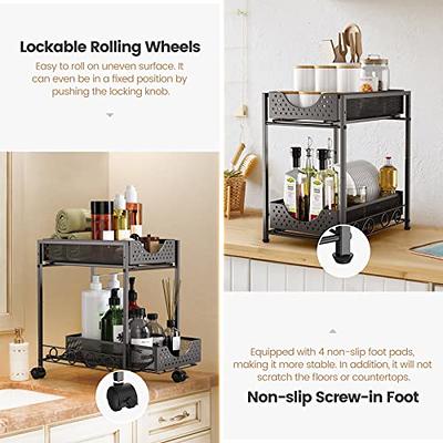 Nevitably Under Sink Storage, 2 Tier Under Kitchen Sink Organizer, Under  Cabinet Storage, Under Sink Organizer and Storage Bathroom