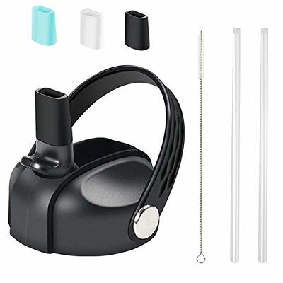 Straw Lid for Hydro Flask Wide Mouth Water Bottles 12oz-64oz with 4 Straws,  2 Straw Brushes and 2 Replacement Gaskets (Black + Black) - Yahoo Shopping