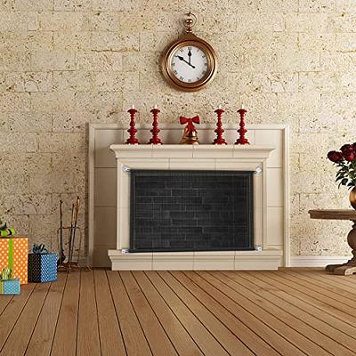  Fireplace Screen Fireplace Cover for Inside Fireplace 43 W x  30 H Safety Mesh Screen Curtain Durable Fire Place Guard Gate for Pet Child  Baby Proofing : Home & Kitchen