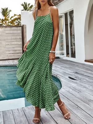 POPLIN CUTOUT MAXI DRESS