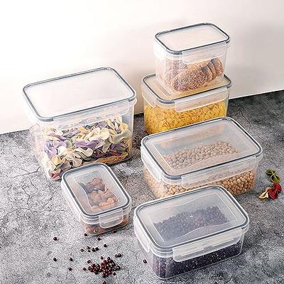 Airtight Food Storage Containers 1Pc, Kitchen Airtight Jars with Lid  Moisture-Proof Storage Box, 5 Size to Available,Stackable Food Containers  Kitchen