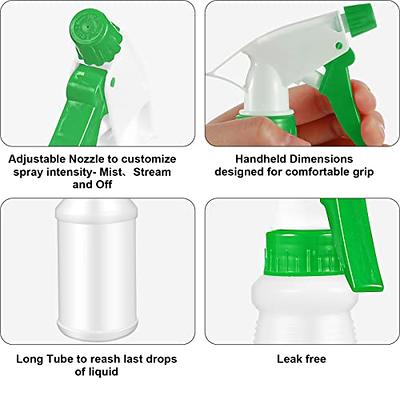 12 Pcs 32 oz Plastic Spray Bottles Heavy Duty Spraying Bottles Leak Proof  Mist Empty Water Bottle for Pets Cleaning Solutions Planting Spray Alcohol  with Adjustable Nozzle and Label (Green, White) - Yahoo Shopping