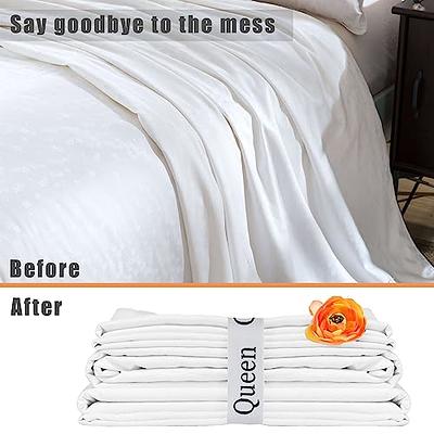 Bed Sheet Straps, Easy to Install Bed Sheet Clips, Fitted Sheet Clips Sheet  Straps, Say Goodbye to The Messy Sheets (Gray-8 Pcs)