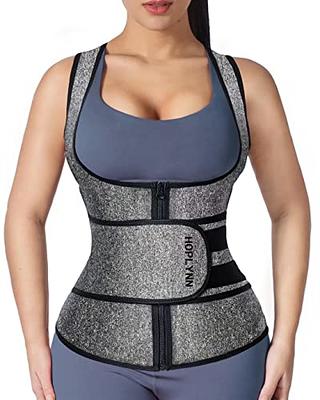 HOPLYNN Waist Trainer Zipper Vest for Women Body Shape - Neoprene Sauna  Tank Top - Waist Cincher Trimmer - Slimming Body Shaper Corset Gray  4X-Large - Yahoo Shopping