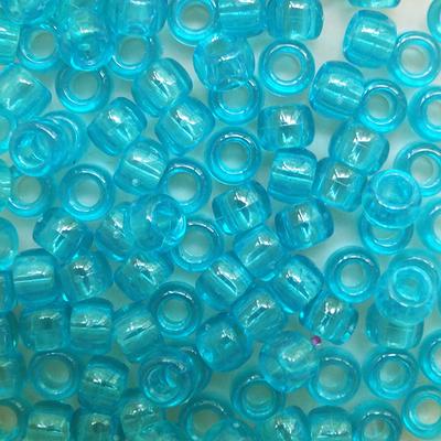 Pony Beads Aqua Blue Transparent Large Hole Made in Usa - Yahoo Shopping