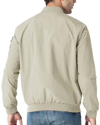 RTRDE Mens Jackets, Casual Lightweight Varsity Bomber Jacket Coat