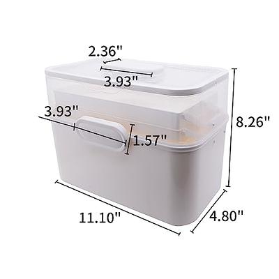 Large Capacity Medicine Box 3 Layers Family Medicine Organizer