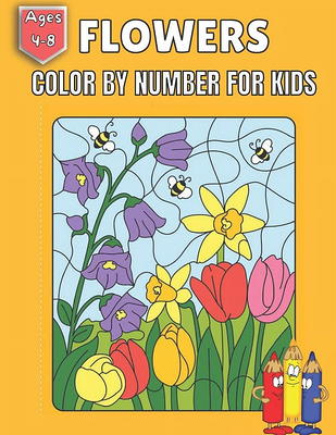 Color By Numbers Coloring Book For Kids Ages 4-8: Large Print Flowers,  Birds, Animals, And Beautiful Natural Scenes Color By Number Coloring Books  For Kids Ages 4-8 - Yahoo Shopping