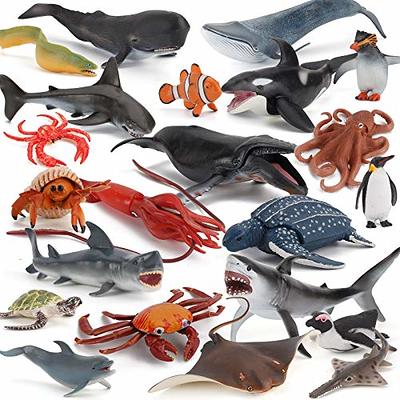 16 PCS Ocean Sea Animal Figures,Mini Sea Life Creatures Toys